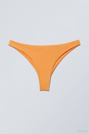 Weekday Brazilian Bikini Bottoms Mango | AJOB3818