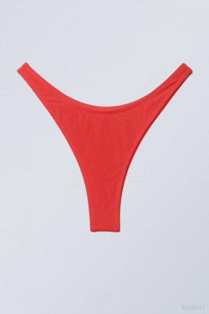 Weekday Brazilian Mini Bikini Bottom Red | GBIG2224