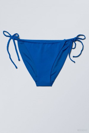 Weekday Breeze String Bikini Bottoms Deep Blue | RVLF8018