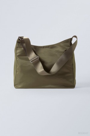 Weekday Carry Bag Khaki Green | ZNCK1582