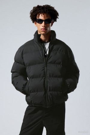 Weekday Cole Puffer Jacket Black | JMPE4389