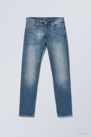 Weekday Easy Regular Straight Jeans Blue | KBDE0210