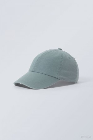 Weekday Essential Washed Cap Blue | NKFM2306