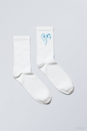 Weekday Graphic Sport Sock Angry Heart | MVCM5158