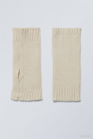 Weekday Hanna Wrist Warmer Beige | YBOS7928