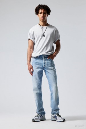 Weekday Klean Regular Straight Jeans Blue | SZCJ2389