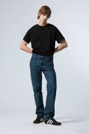 Weekday Klean Regular Straight Jeans Blue | LJHU6712