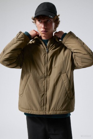 Weekday Martin Nylon Jacket Dusty Mole | NHMN1154