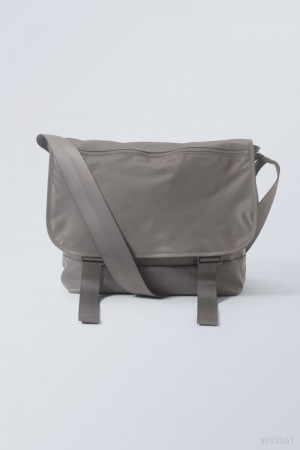 Weekday Messenger Bag Grey | LXZJ7147