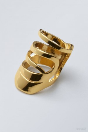 Weekday Motion Ring Golden | MGUH2366