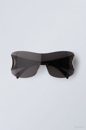 Weekday Motion Sunglasses Black | YDCA2428