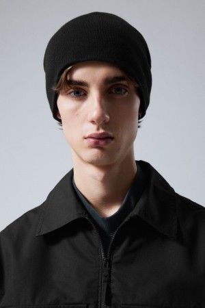 Weekday No Fold Beanie Black | TPMN5852