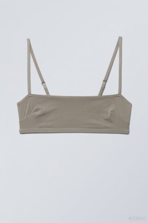 Weekday Soul Soft Bra Bra Dusty Mole | CEES2972