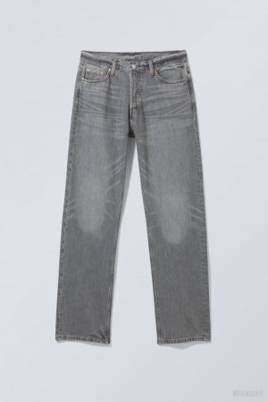 Weekday Space Relaxed Straight Jeans Grey | FLBC6062