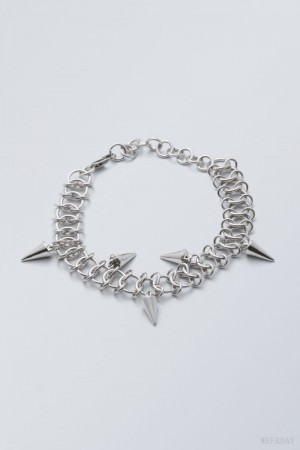 Weekday Spike Bracelet Silver | CNAF8320