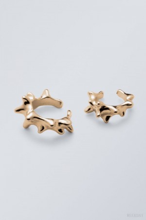 Weekday Spike Earcuffs Gold | XBSD8915