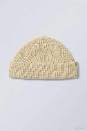 Weekday Stan Beanie Beige | TSQB8644