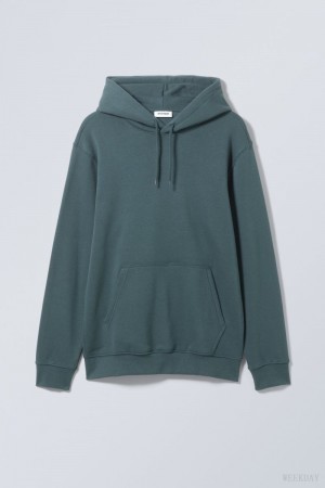 Weekday Standard Midweight Hoodie Dark AZURE | HEUJ0127