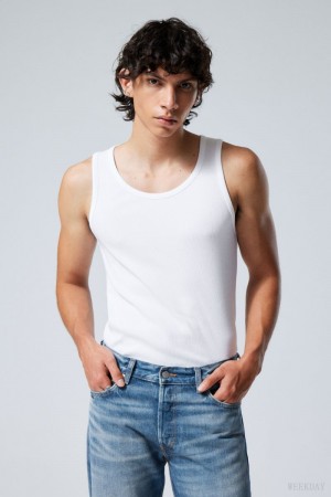 Weekday Standard Tank Top White | RBXA8630