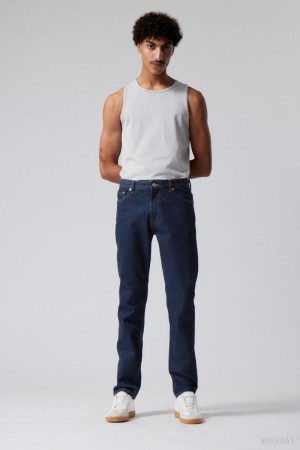 Weekday Sunday Slim Tapered Jeans Blue | SYBZ0097