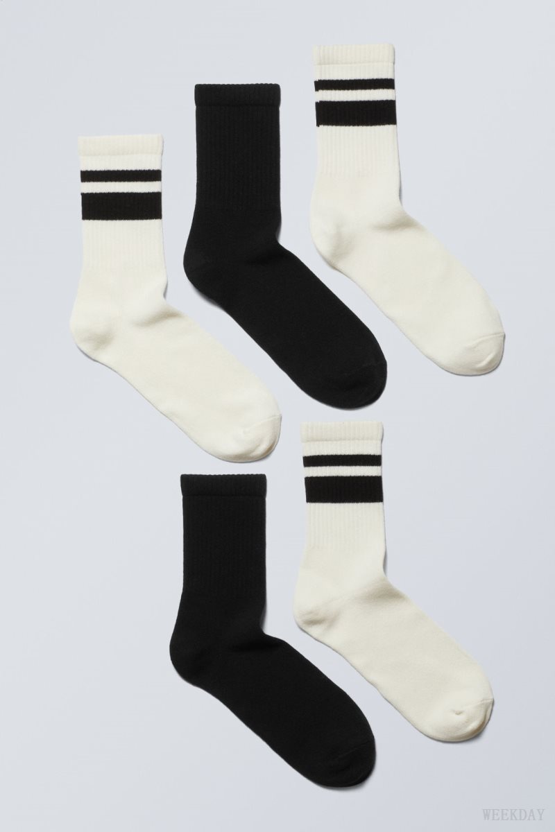 Weekday 5-pack Sport Socks Dusty Accent Mix | WYDM1213