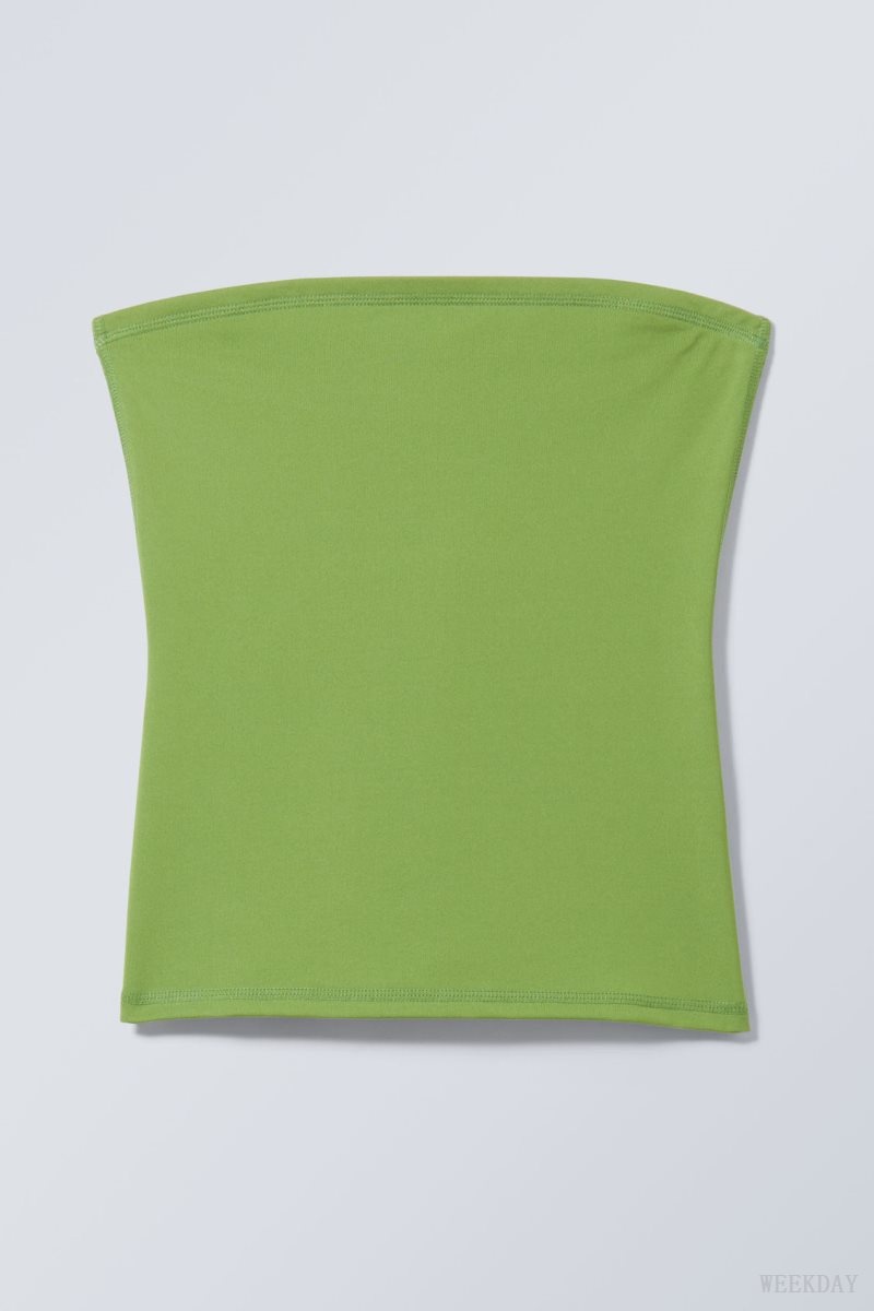 Weekday Act Tube Top Green | ASMO7778