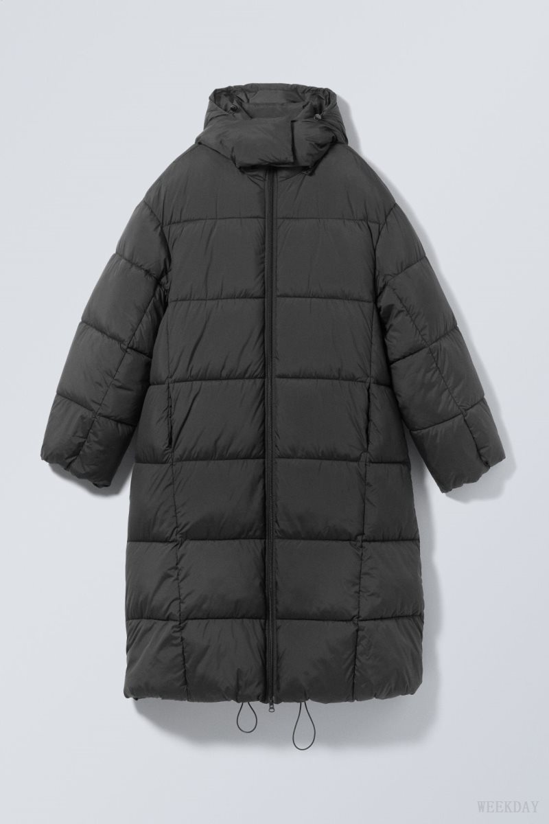 Weekday Aeris Puffer Coat Black | PSGO7019