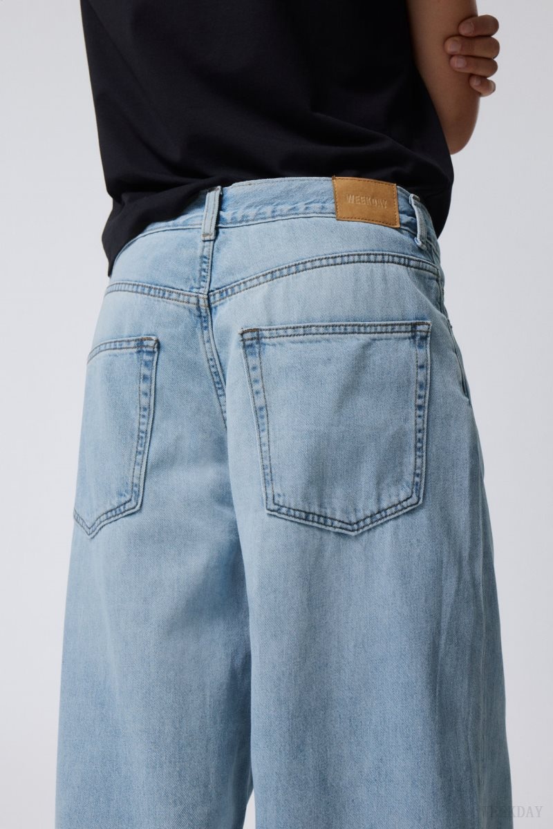 Weekday Astro Loose Baggy Jeans Blue | LRQE6475