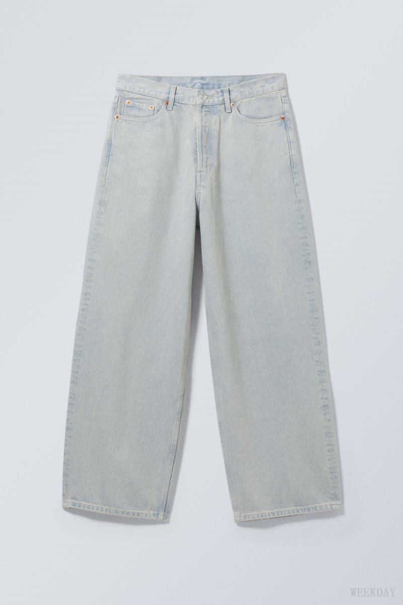 Weekday Astro Loose Baggy Jeans Blue | QKVL7954