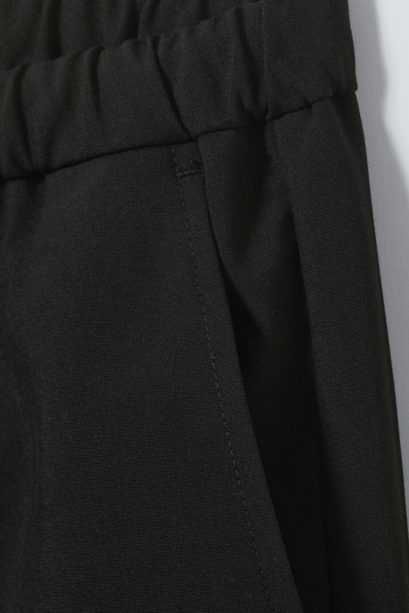 Weekday Axel Relaxed Suit Trousers Black | SCIM6296