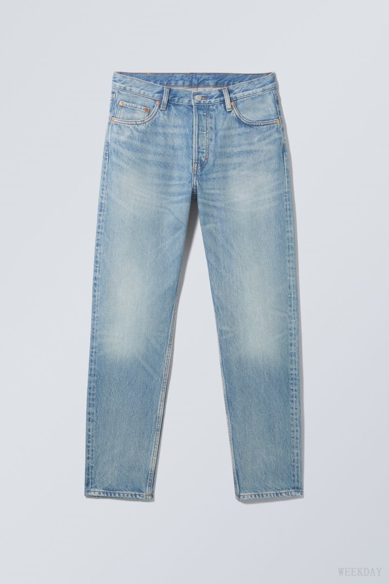 Weekday Barrel Relaxed Tapered Jeans Blue | AEDM5617