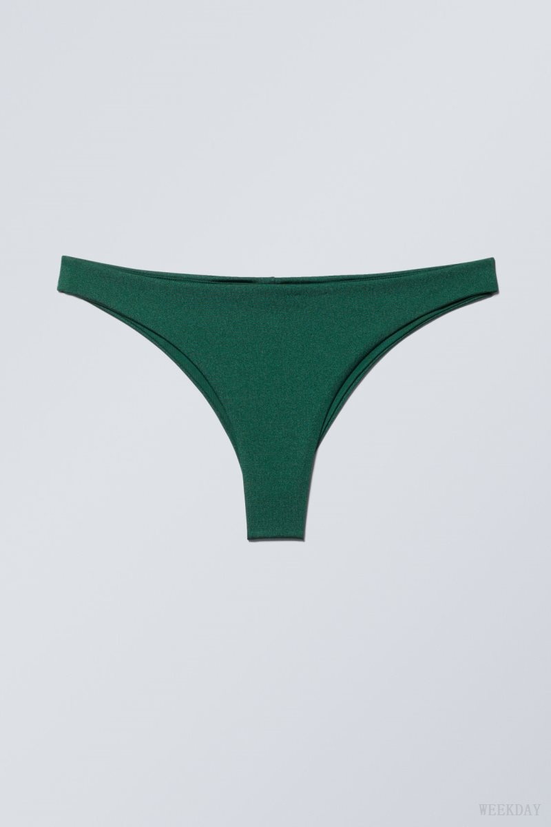 Weekday Brazilian Bikini Bottoms Green | KFJD2556