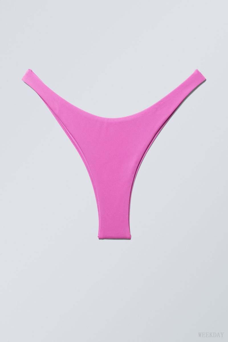 Weekday Brazilian Mini Bikini Bottom Pink | LKSN6728