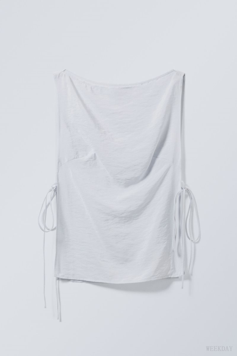 Weekday Cintia Tank Top Light Grey | DKUM0683