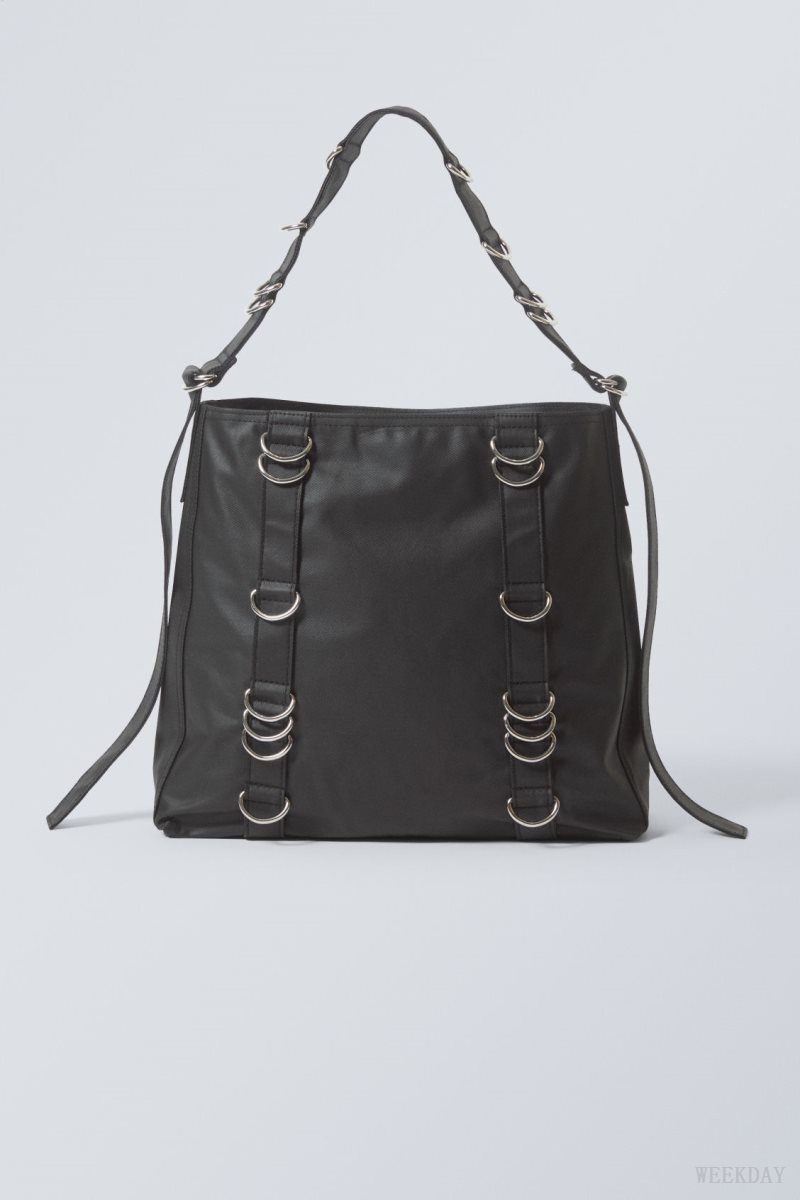 Weekday D-Ring Bag Black | CDFP4416