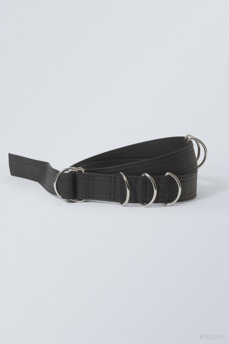 Weekday D-Ring Belt Black | URMJ7490