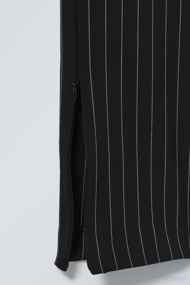 Weekday Dessa slim Trousers Pinstripe | GWZM2877