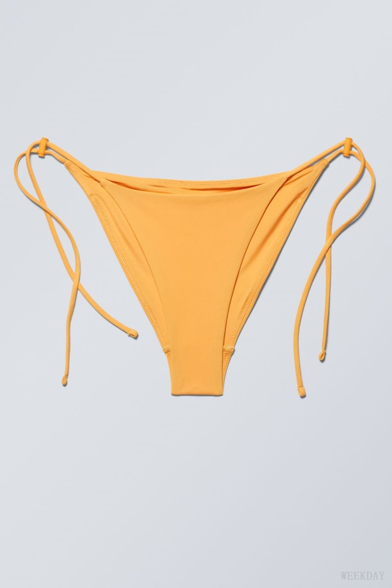 Weekday Drawstring Bikini Bottoms Mango | RMWN3659