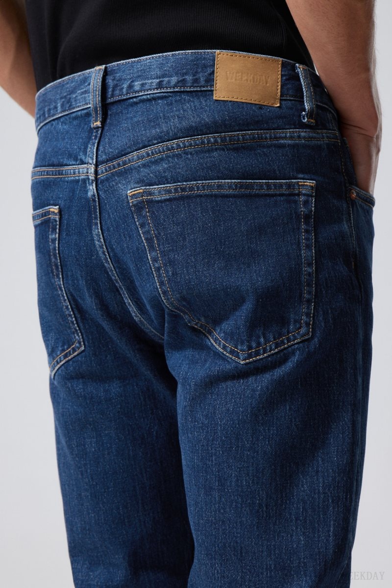 Weekday Easy Regular Straight Jeans Blue | UKYE2281