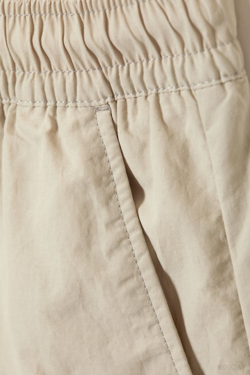 Weekday Ed Contrast Swim Shorts Beige | VZTJ3250