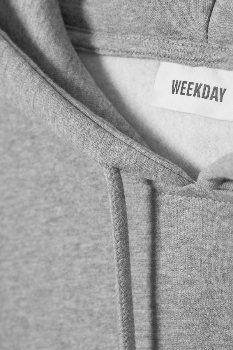 Weekday Essence Relaxed Hoodie Grey | UWBQ9933