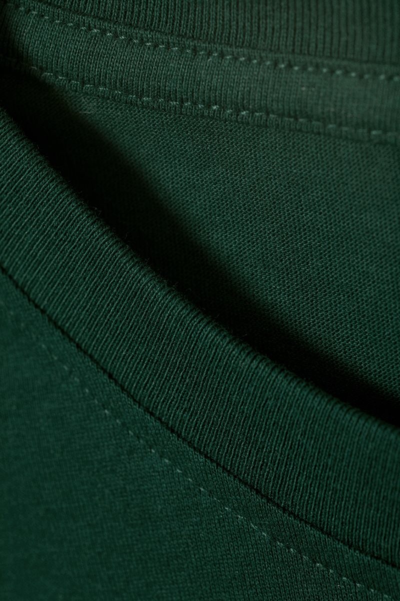 Weekday Essence Standard Long Sleeve Dark Green | KYUA0144