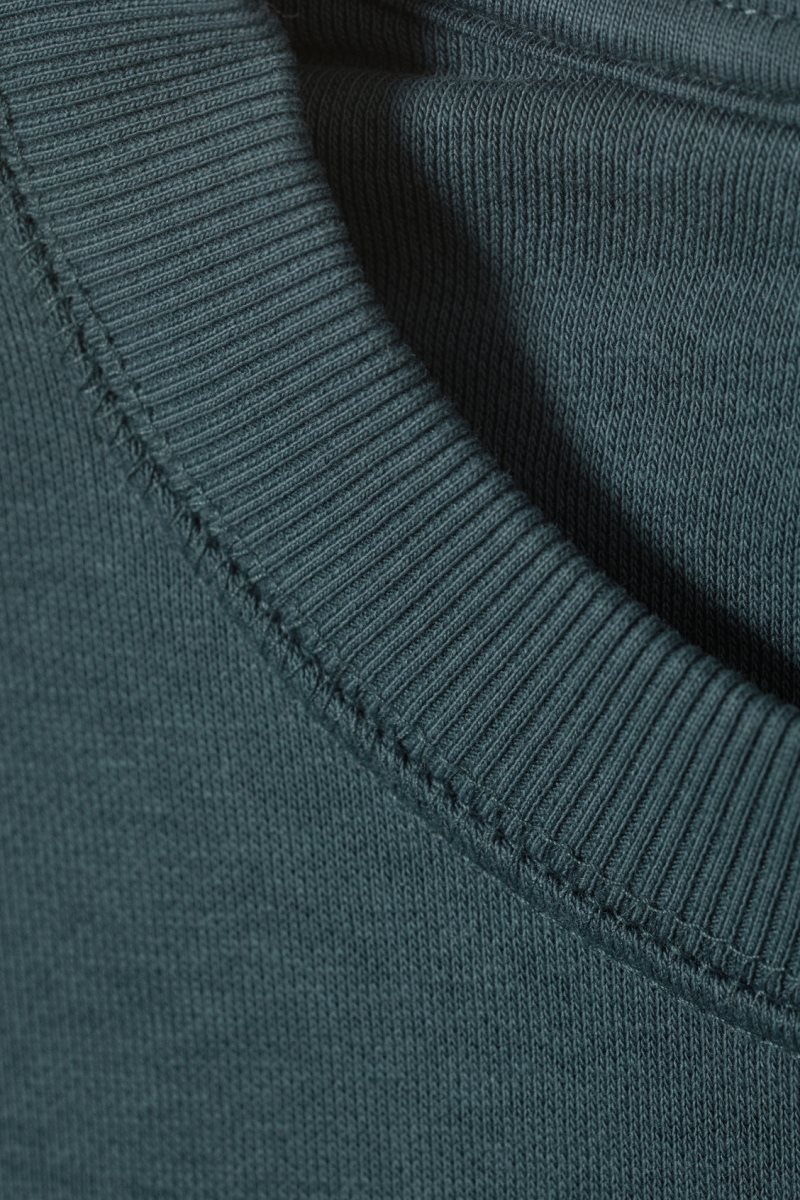 Weekday Essence Standard Sweatshirt Dark Turquoise | CJIU4739