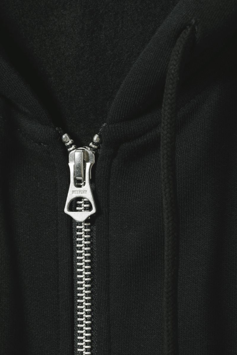 Weekday Essence Standard Zip Hoodie Black | MAWD4037