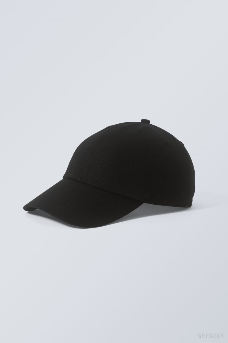 Weekday Essential Cotton Cap Black | BSMM3479