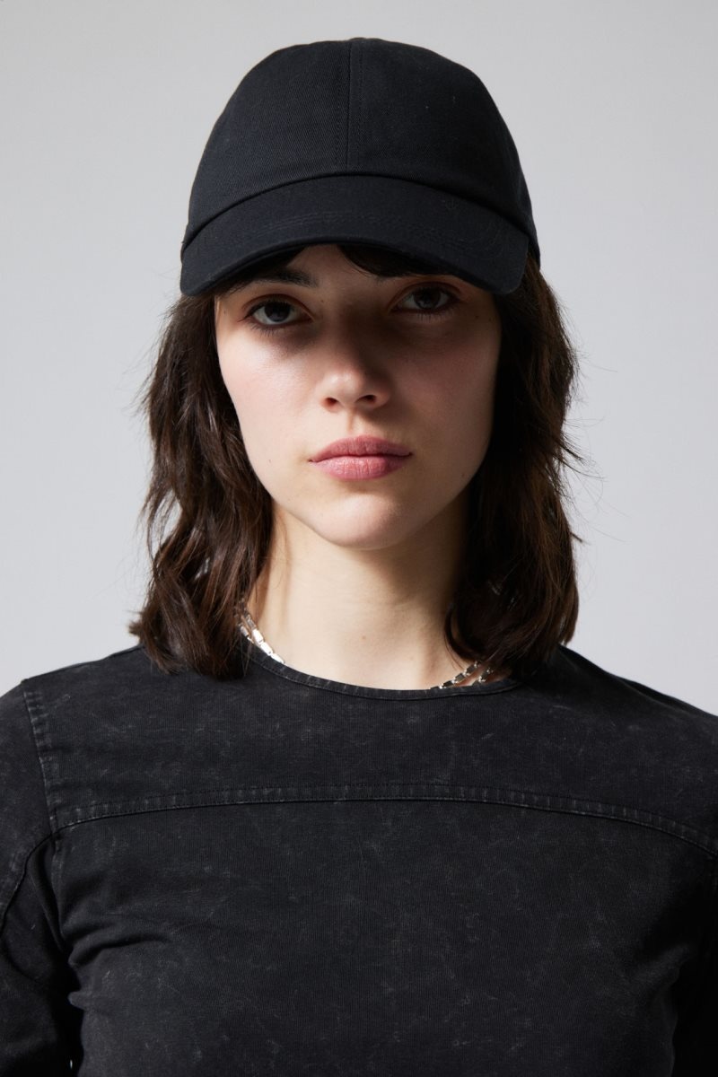 Weekday Essential Cotton Cap Black | IABG7212