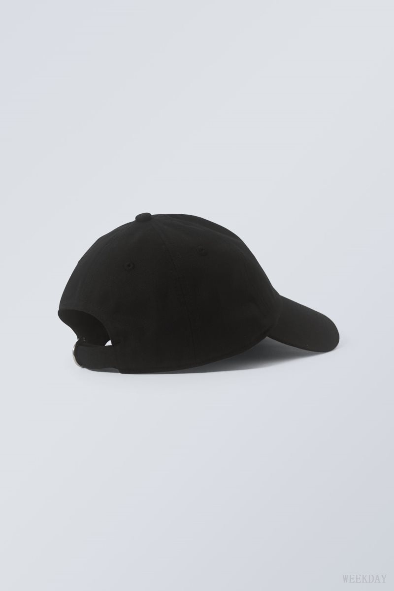 Weekday Essential Cotton Cap Black | IABG7212