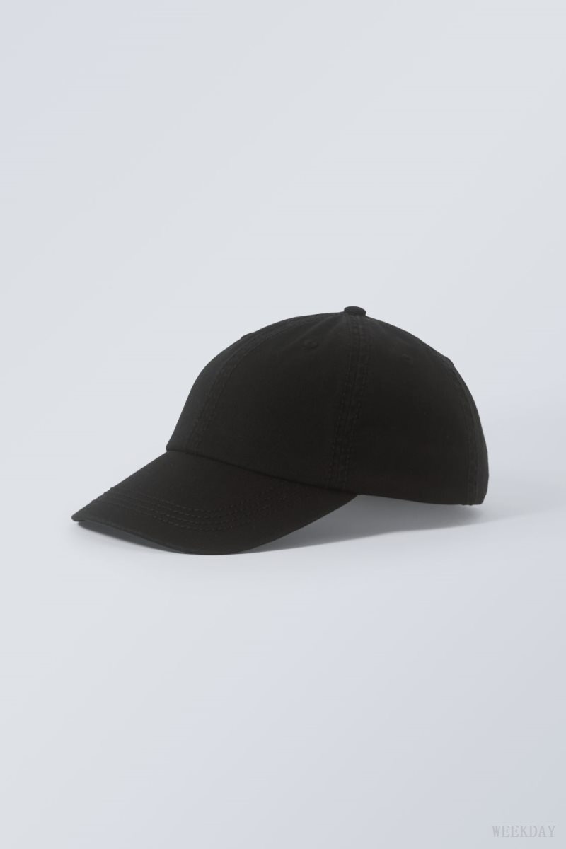 Weekday Essential Heavy Stitch Cap Black | LAQL7619