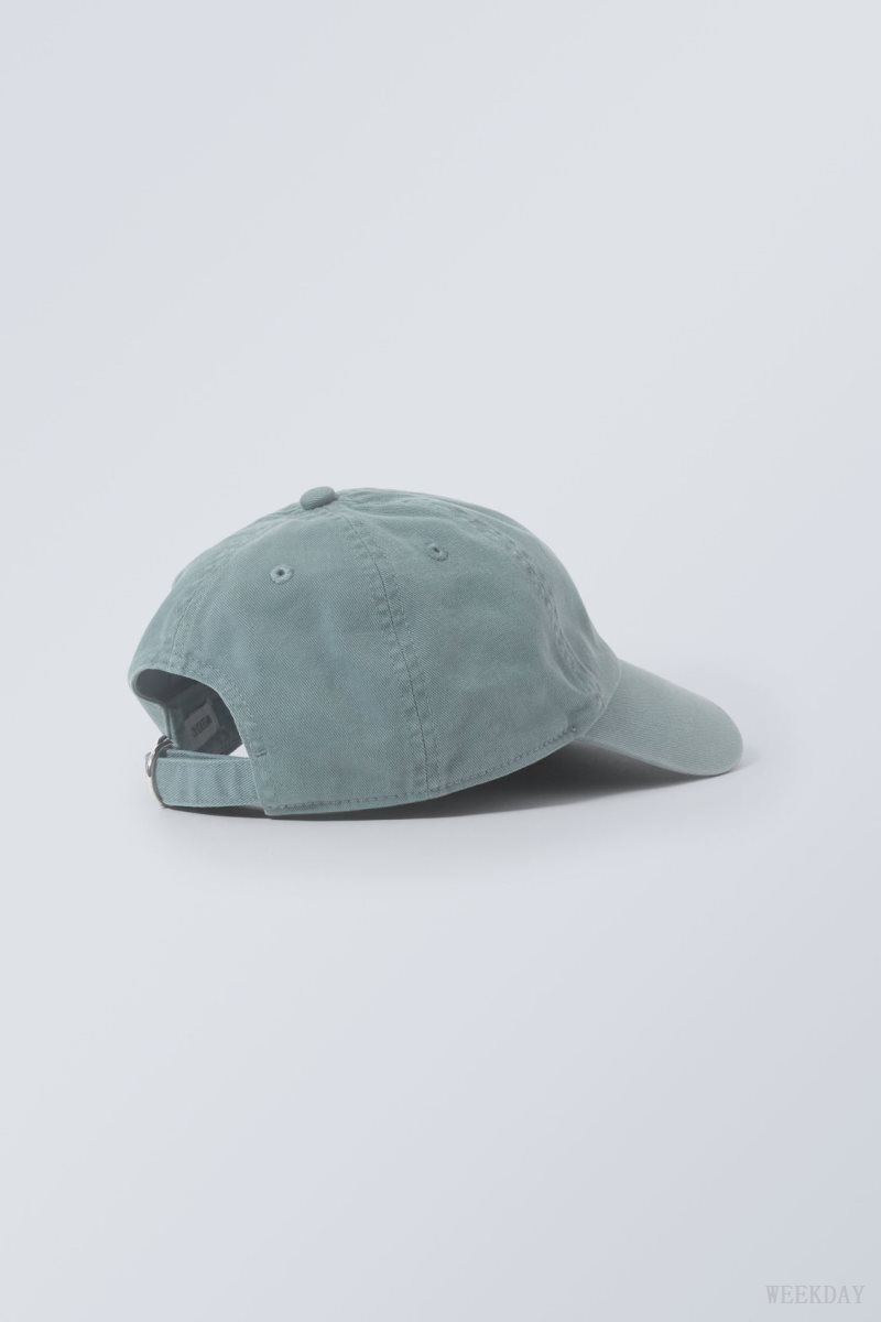 Weekday Essential Washed Cap Blue | NKFM2306