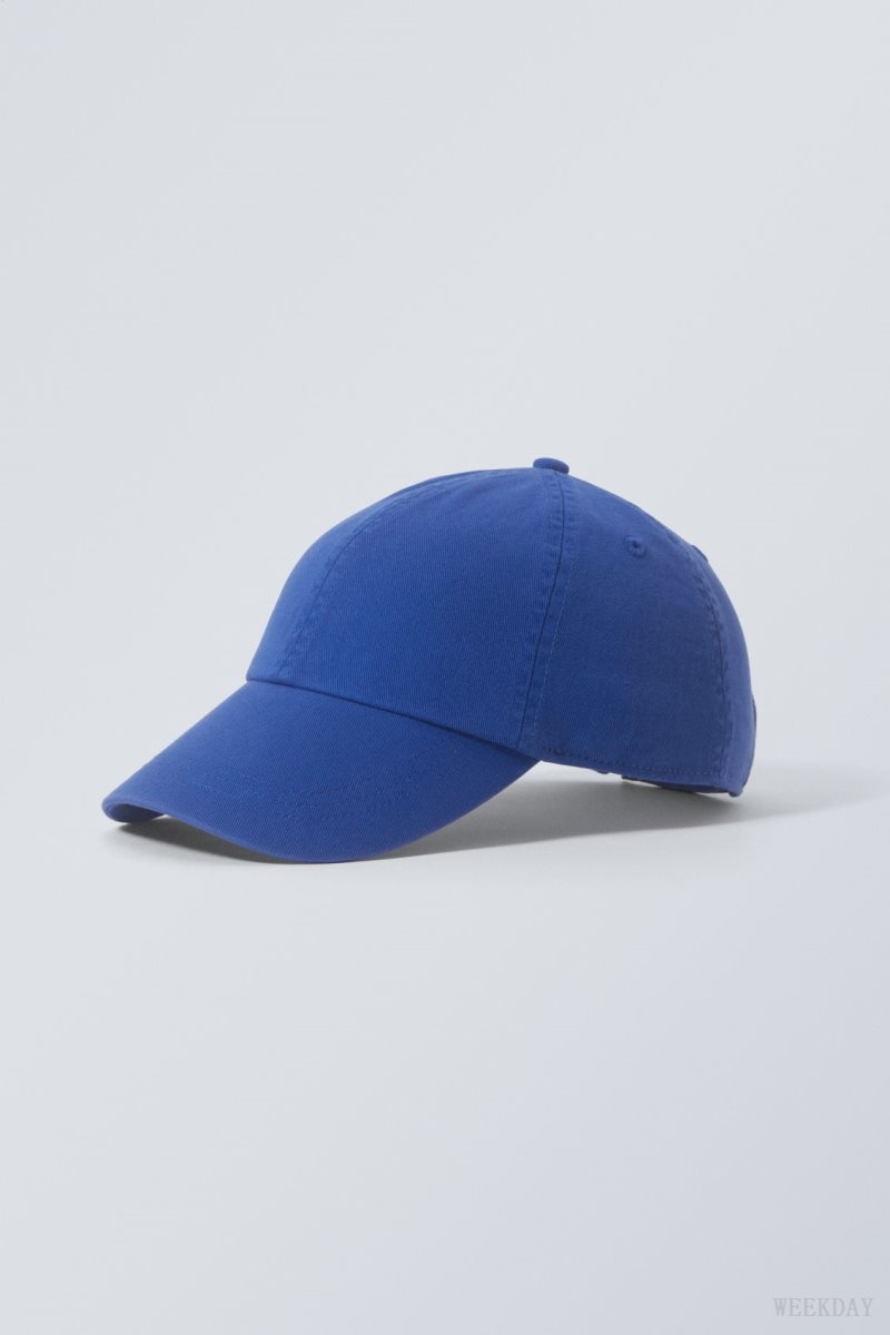 Weekday Essential Washed Cap Deep Blue | QHWO9794